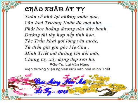 CHÚC MỪNG NĂM ẤT TỴ